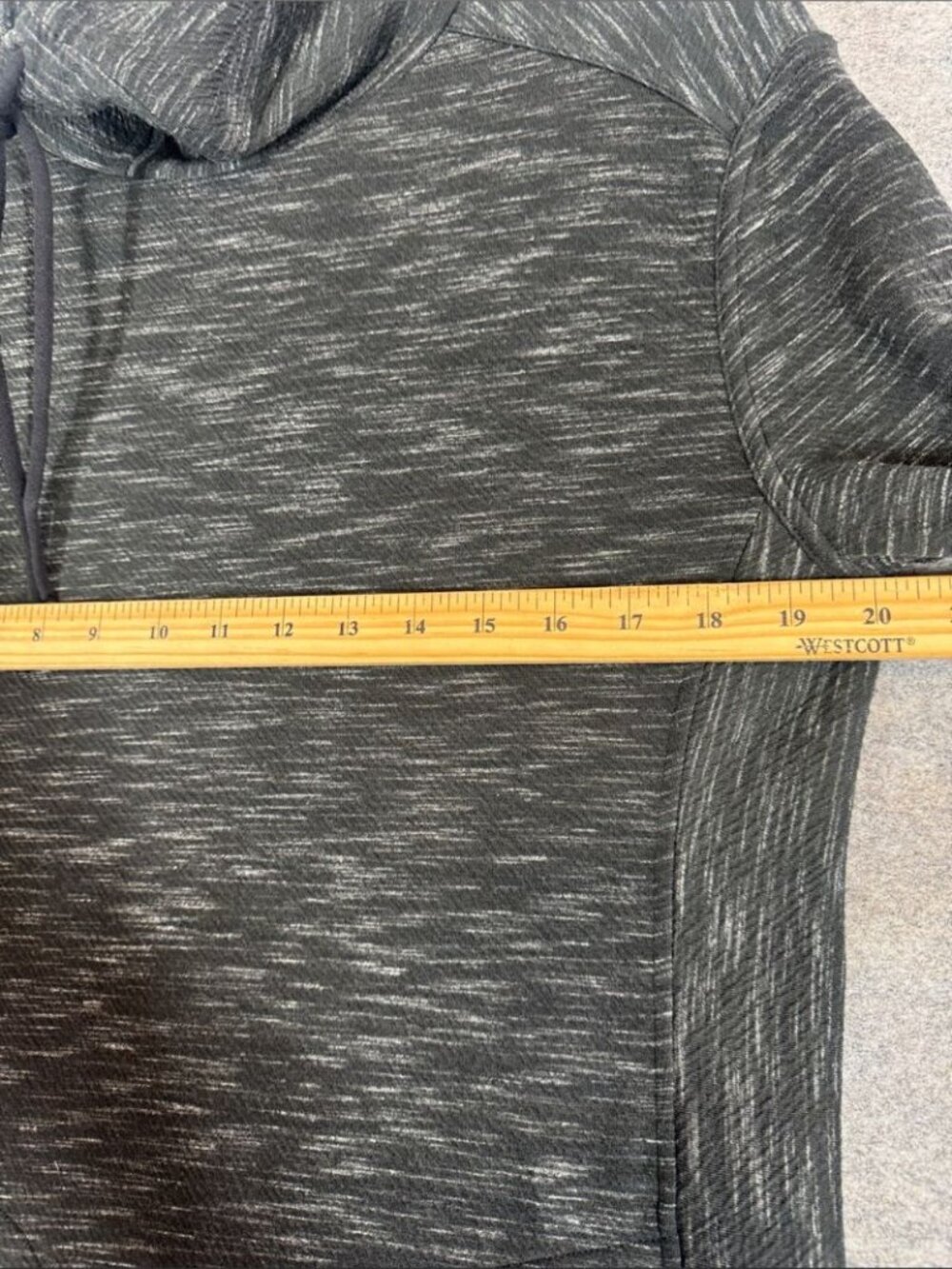 Prana Women’s Heathered Grey Sweatshirt Dress Travel Active Outdoors Small - Picture 8 of 15